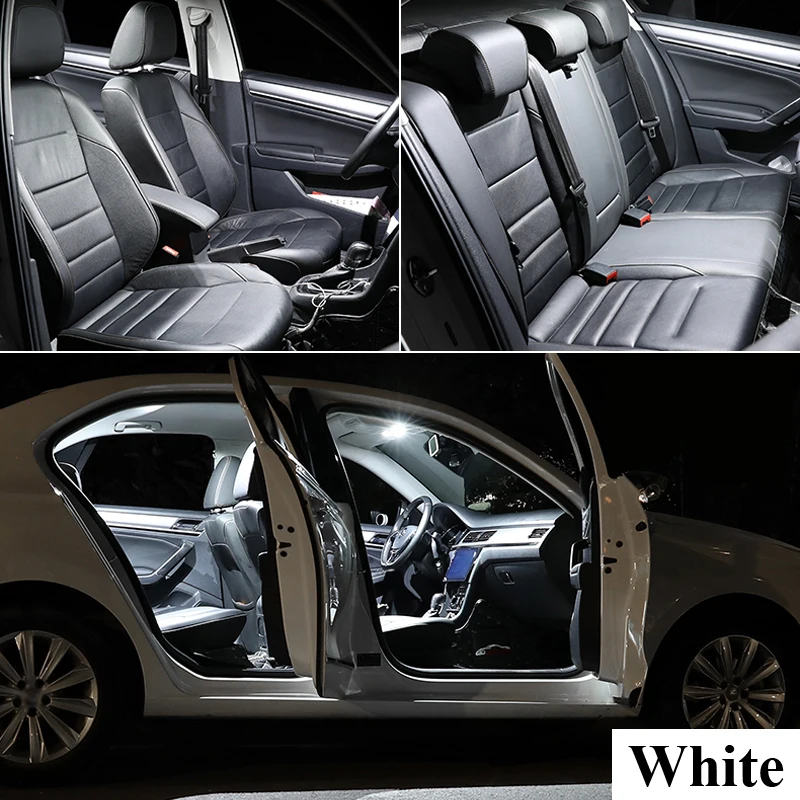Zoomsee LED Interior para Volkswagen VW Touran 1T1 1T2 1T3 5T1 2003-2018 2019 2020 bombilla Canbus para coche Kit de luz de lectura de cúpula interior