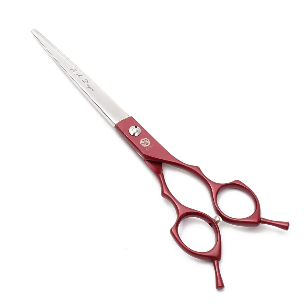 Purple Dragon 6,5 "7" Japón 440C tijeras de peluquería para perros tijeras rectas Chunker Shars tijeras curvas arriba/abajo tijeras para mascotas Z4009