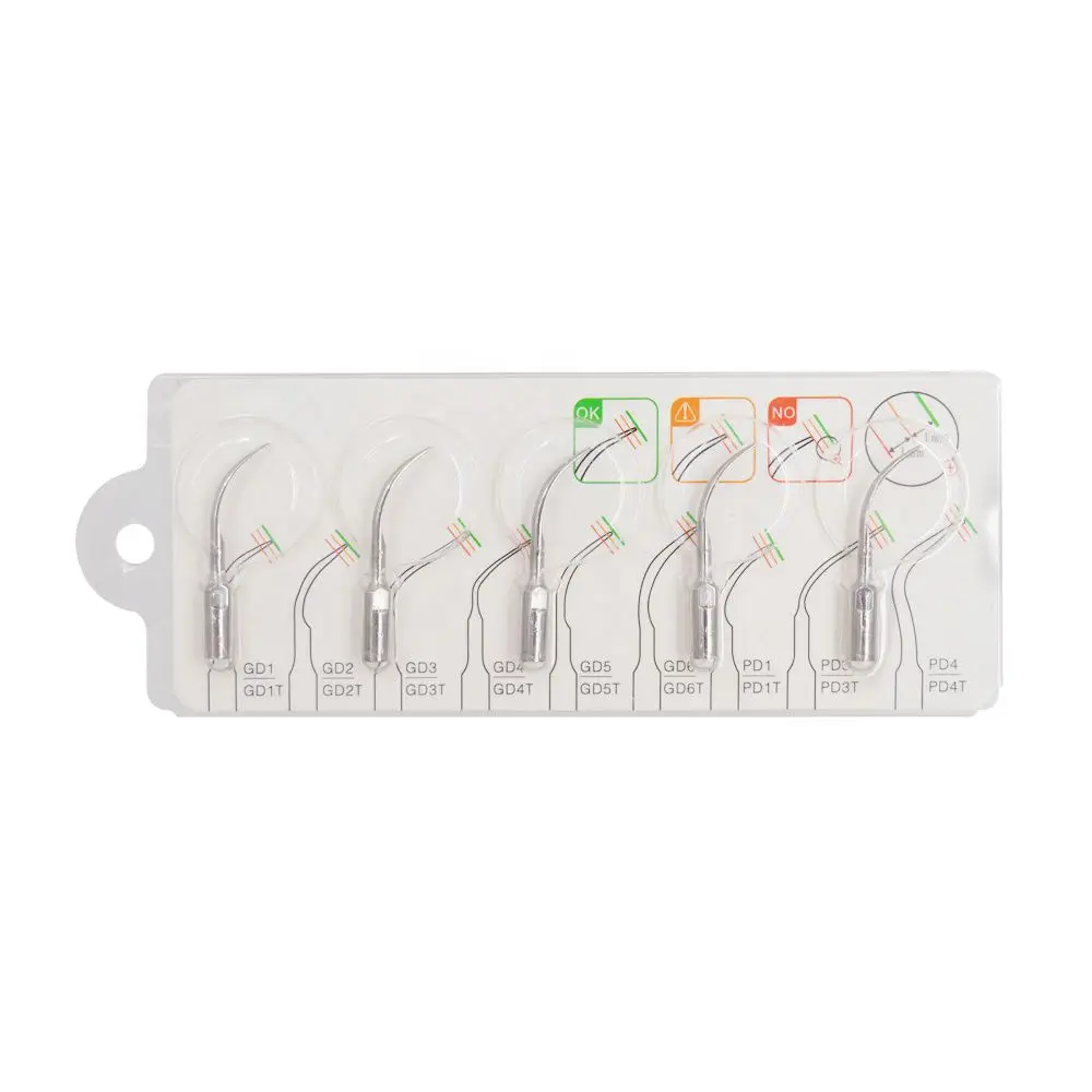Puntas de escalador ultrasónico Dental, 5 uds., aptas para EMS Woodpecker DTE Satelec NSK, equipo quirúrgico endodóntico para escalar