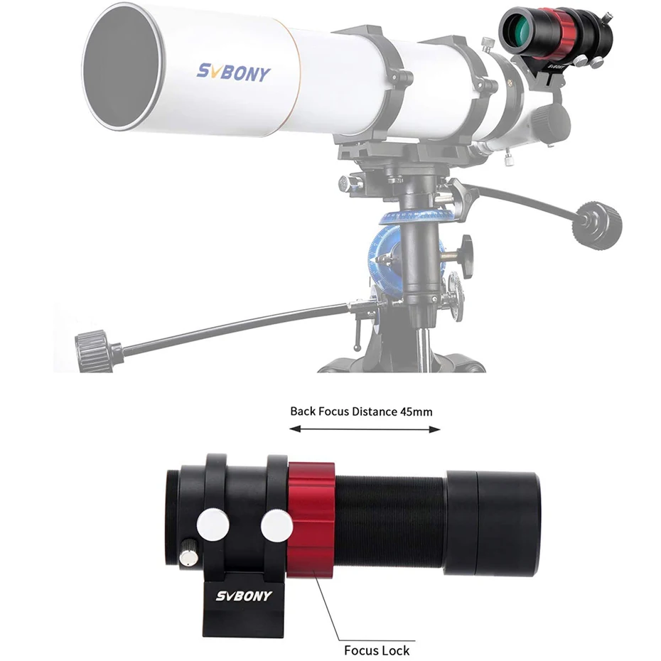 SVBONY-mira guía para cámaras de guía automática, dispositivo compacto, Ultra-Mini, SV165, 30mm, f/4, SV305, ZWO