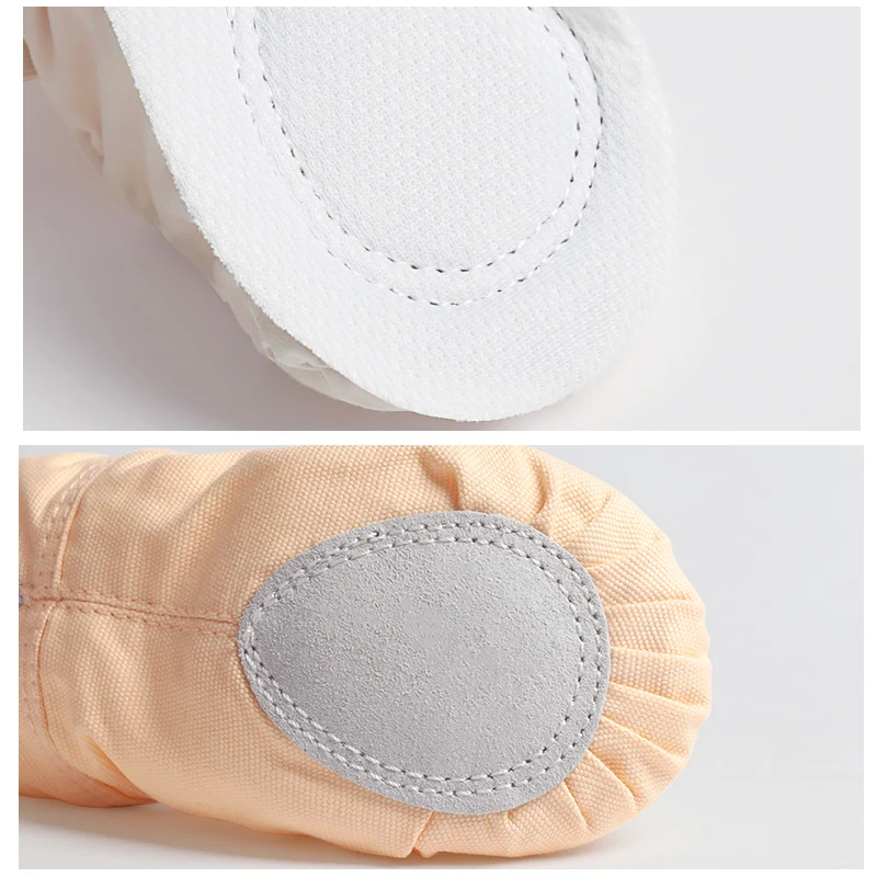 Zapatillas de Ballet para Niñas y Mujeres, Zapatos de Bailarina, Zapatillas de Ballet Planas de Lona con Suela Suave, Zapatillas de Baile para Niños, Zapatos de Práctica de Danza