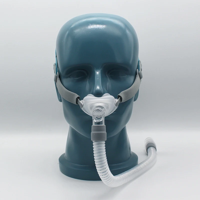 Mascarilla de almohada Nasal BMC CPAP con cojines de 3 tamaños, correa ajustable y tubo pequeño para la Apnea del sueño, solución para dejar de roncar, envío gratuito