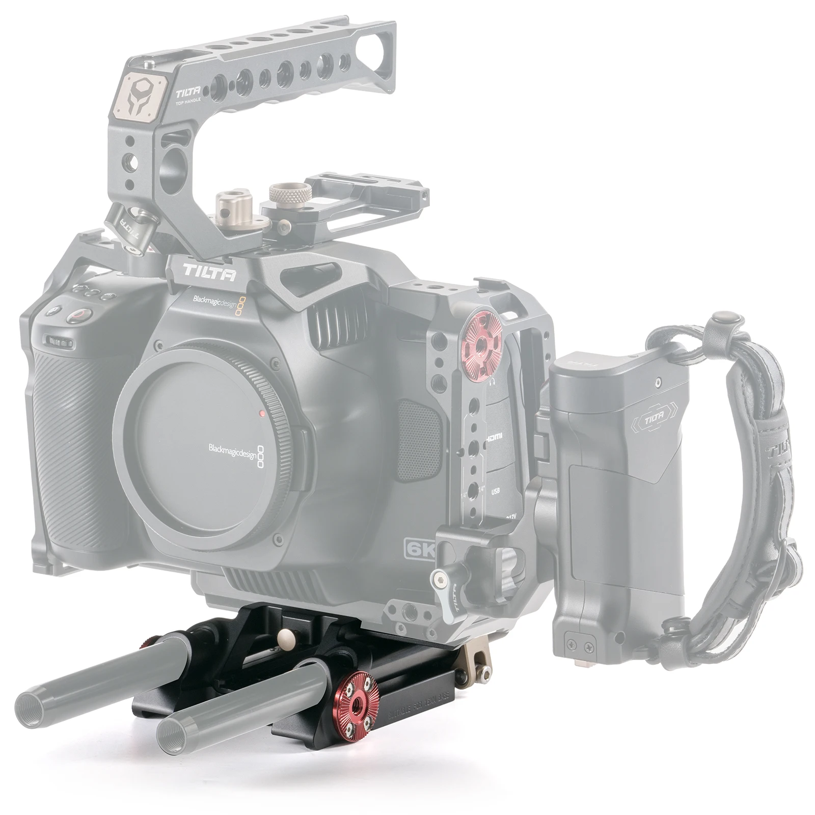 TILTA-placa Base TA-BSP6-15 LWS, 15mm, tipo VI, para BMPCC 6K Pro, jaula de cámara, kit de tiro, placa base, traje táctico