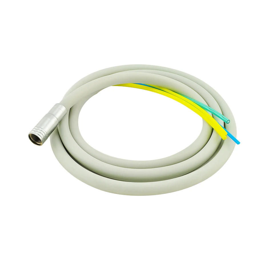 Cable de manguera de tubo de silicona Dental con conector, 2/4/6 agujeros para pieza de mano de alta velocidad, herramienta de Material de odontología de turbina de aire