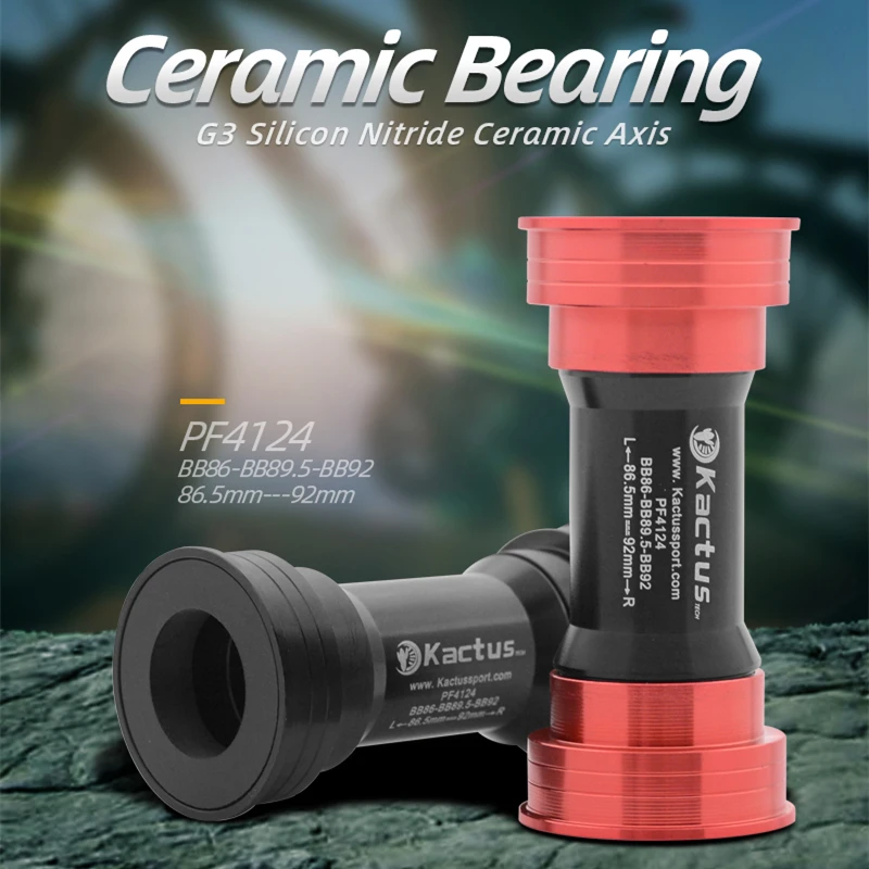 Soportes inferiores de cerámica KACTUS BB86 BB90 BB92 de 41mm, compatibles con eje SHIMANO de 24mm, para piezas de bicicleta SRAM GXP 24/22