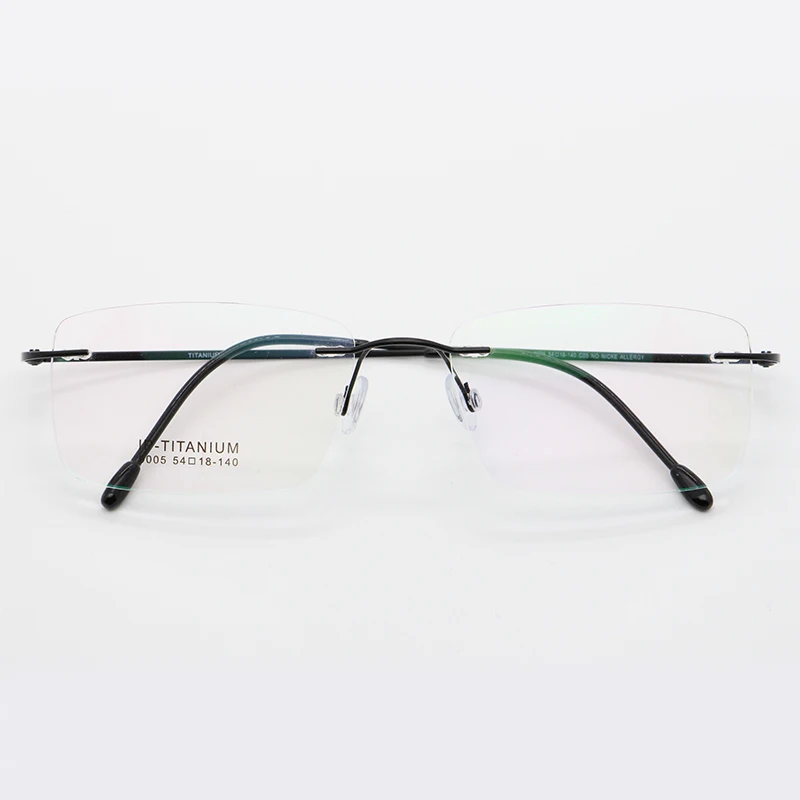 BCLEAR, montura de gafas graduadas sin montura para hombres, montura de gafas ópticas para miopía, gafas coreanas de gama alta de marca lujosa transparente para hombres