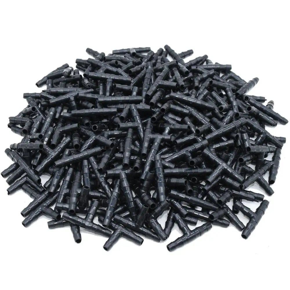 SPRYCLE-conector de junta en T para riego por goteo, herramientas de jardín de 4mm/7mm para manguera de tubo de invernadero, 100 pulgadas, 20-1/4 Uds.
