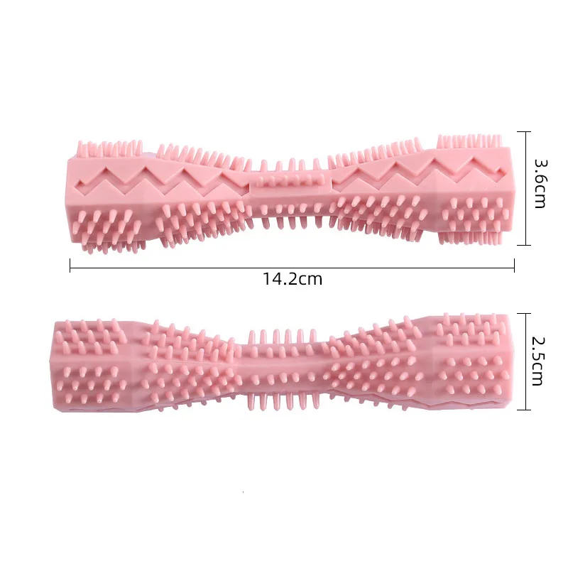 Cepillo de dientes para perros, juguete masticable duradero para perros, palo de goma suave para limpieza dental, masaje de encías, cepillo de dientes para mascotas, molar, suministros para mascotas.