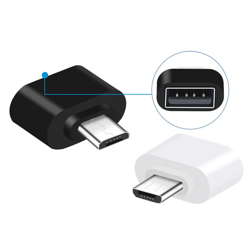 Convertidor Micro USB a USB para tableta, adaptador Micro hembra para PC, Android, Usb 2,0, Mini Cable OTG