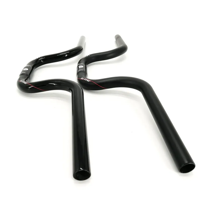 Litepro-manillar en forma de golondrina para bicicleta, accesorio de fibra de carbono, para Brompton, 25,4mm, 580mm, 540mm