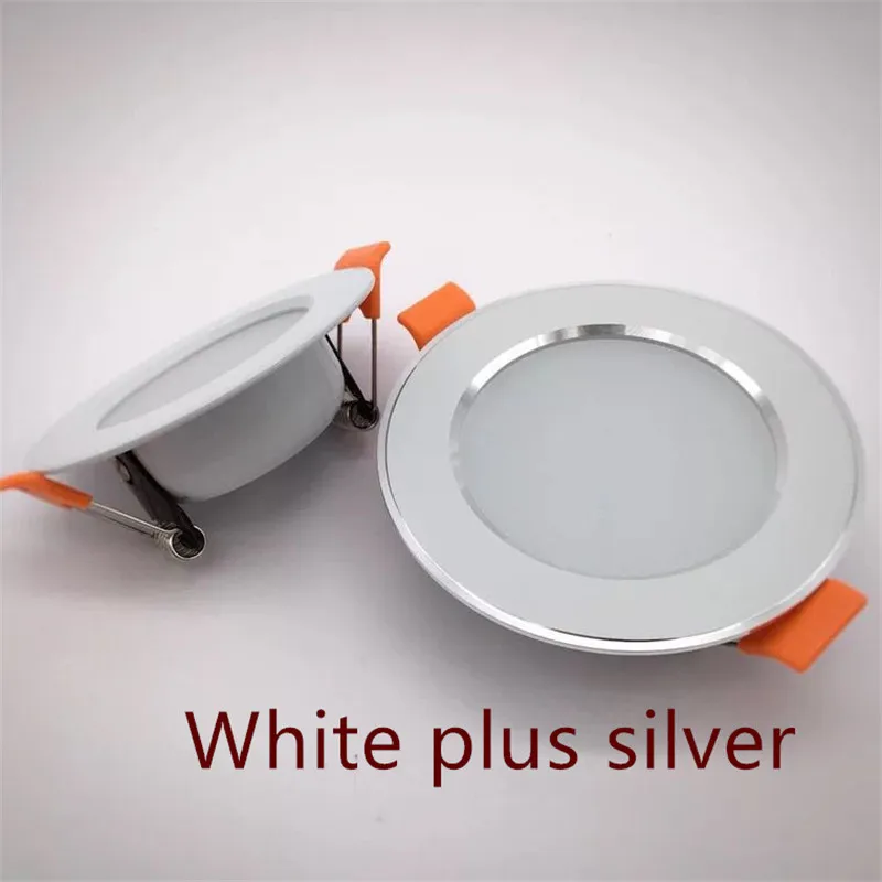 Luz LED empotrable regulable de tres tonos 110/220V, foco de 5W 7W 9W 12W 15W, luz LED empotrada en el techo, lámpara de luz blanca cálida.