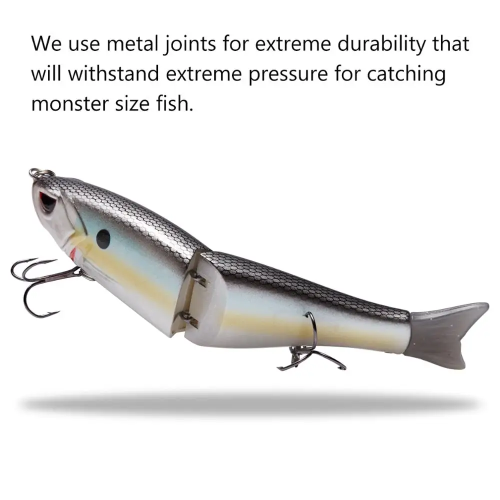 Bassdash Swimbaits señuelo de pesca de lubina, cebo duro para lubina, Lucio, trucha, Glide, 17,8 cm/62,5g, 11,5 cm/18,4g, paquete de 3