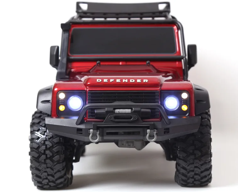 YEAHRUN 1/8 1/10 escala RC coche Logo pegatina para TRX-4 Defender D90 D110 pegatinas adhesivas de Metal piezas de decoración DIY