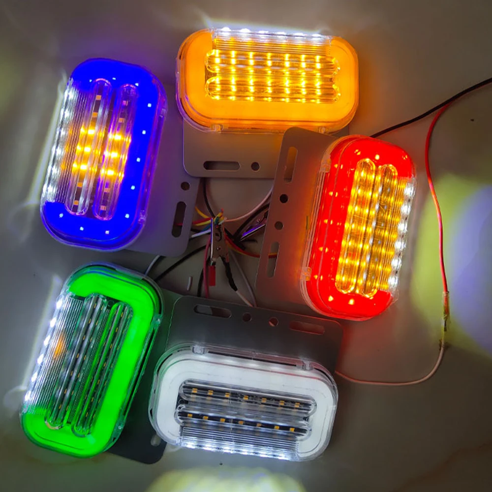 10 Uds luces de liquidación de remolque 24V luces LED de marcador para camiones iluminación luces laterales de furgoneta rojo blanco ámbar azul verde