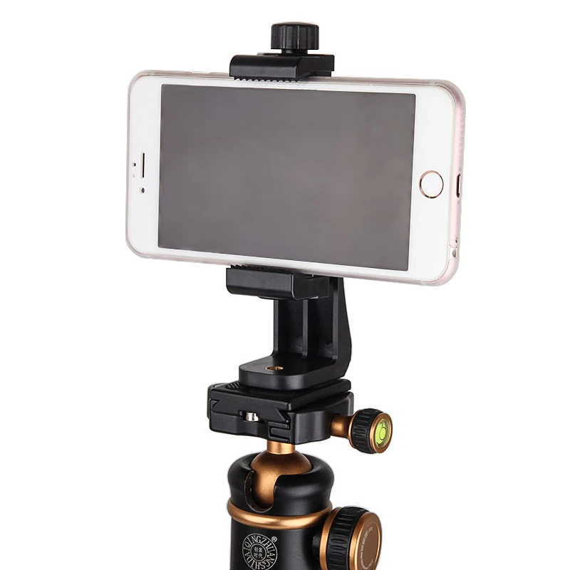 QZSD Q166 Trípode Plegable Ligero y Corto de Aleación de Aluminio, Mini Trípode Portátil para Todas las Cámaras DSLR, Teléfonos Móviles Inteligentes
