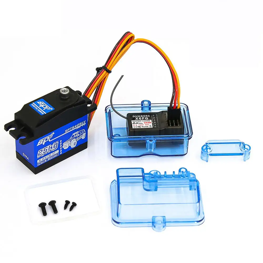 Caja receptora a prueba de agua para coche teledirigido, modelo de barco para Rc Crawler Axial Scx10 90046 Traxx Trx4 Yikong Hsp D90 D110