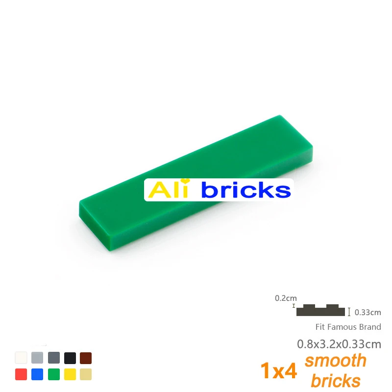 25 uds 1x4 tamaño creativo educativo MOC DIY 2431 bloques de construcción figura azulejo de cerámica ladrillos azulejos planos lisos juguetes para niños