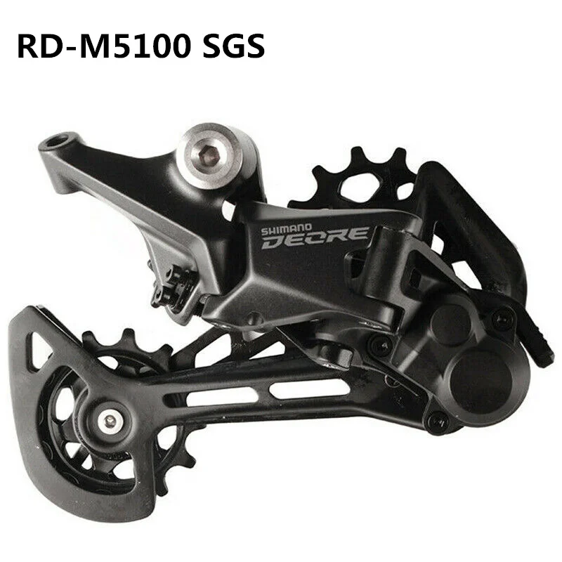 Shimano Deore M5100 M5120 SGS desviador trasero 11V sombra jaula larga 11 velocidades bicicleta de montaña desviador de bicicleta piezas originales de bicicleta