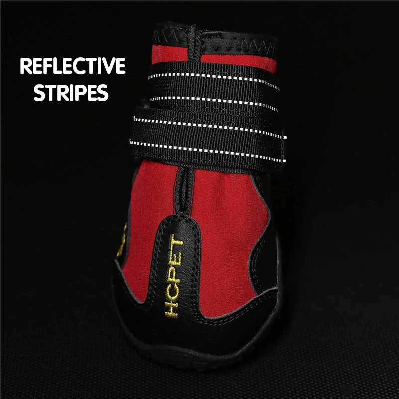4 unids/set zapatos para perros medianos y grandes botas impermeables para perros de nieve y lluvia duraderas transpirables adiestramiento al aire libre senderismo zapatos para perros