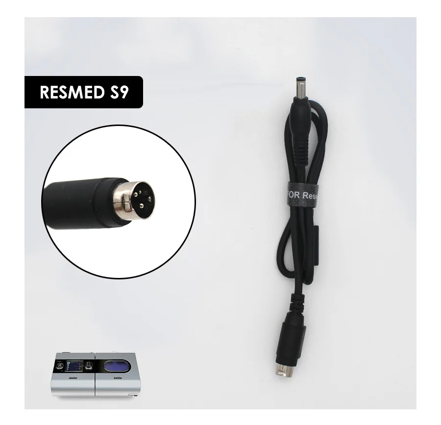 CPAP Machine-cable de alimentación DC5521 para BMC ResMed Philips, para viaje, avión, tren, vehículo, vacaciones