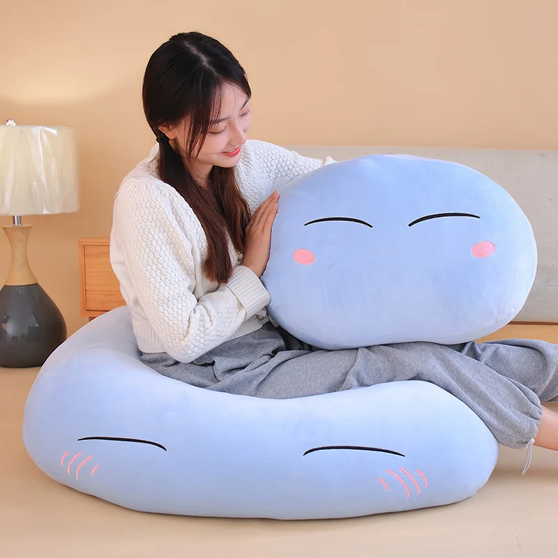 1 unidad de juguetes de peluche Rimuru Tempest de 28-55CM, Anime en esa vez que me reencarné como almohada Slime Rimuru Tempest para niños, regalo de Navidad