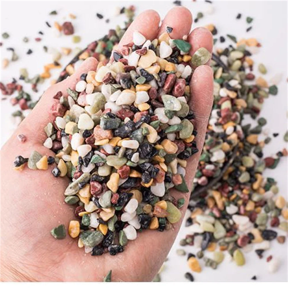 50/100g cristales naturales piedra de grava Micro paisaje jardín acuario decoración pecera fondo arena plantas en macetas accesorios DIY