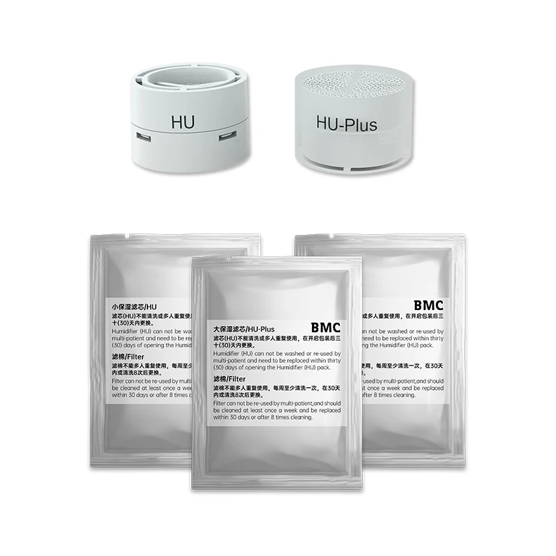 Mascarilla Nasal BMC P2H con Arnés, Mascarilla CPAP con Humidificación sin Agua para Máquinas de Viaje, Tallas S/M/L