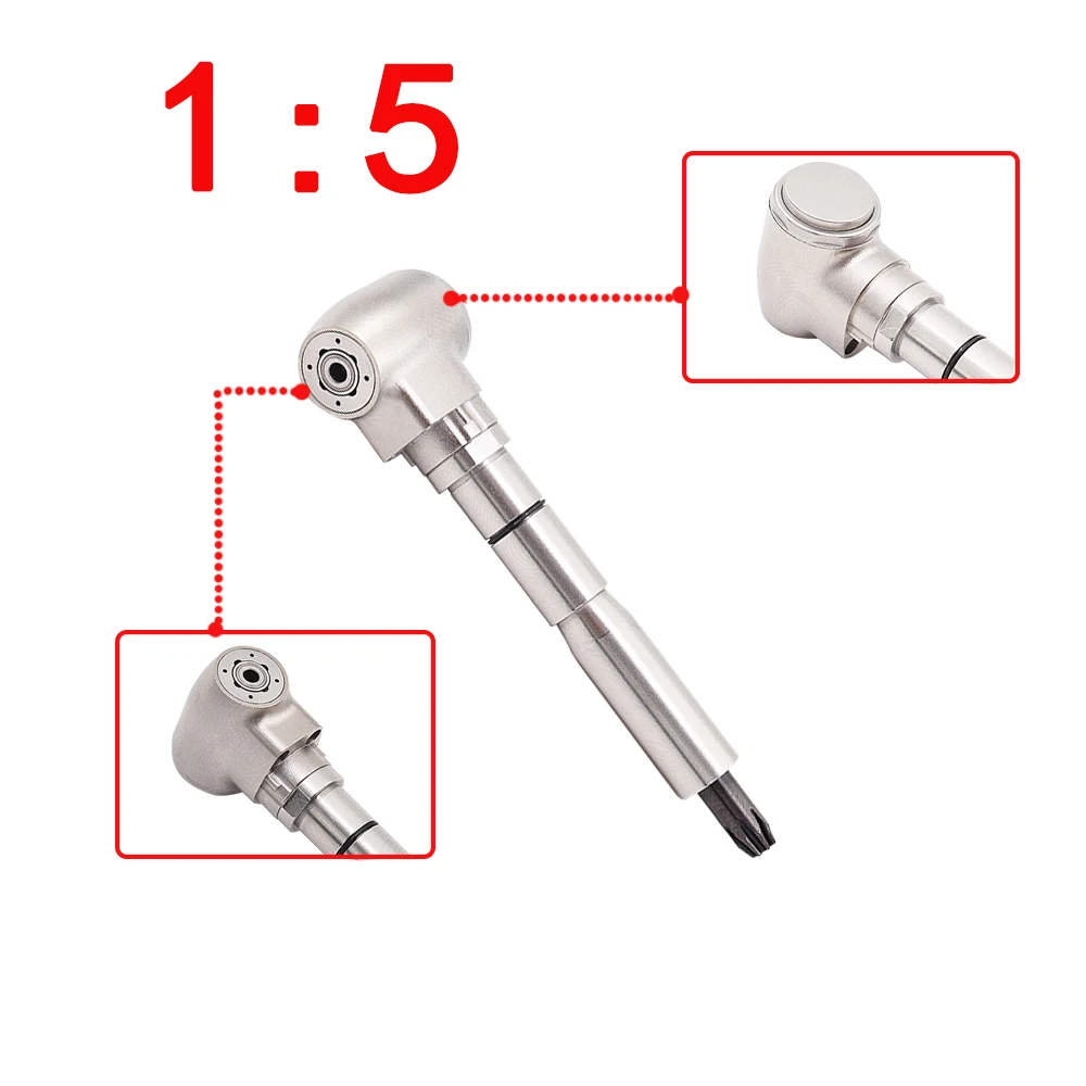 Cartucho/Rotor Fit ContraDental 1:5 anillo rojo creciente contraángulo pieza de mano de pulverización de agua de baja velocidad para Motor de E-TYPE Max X95