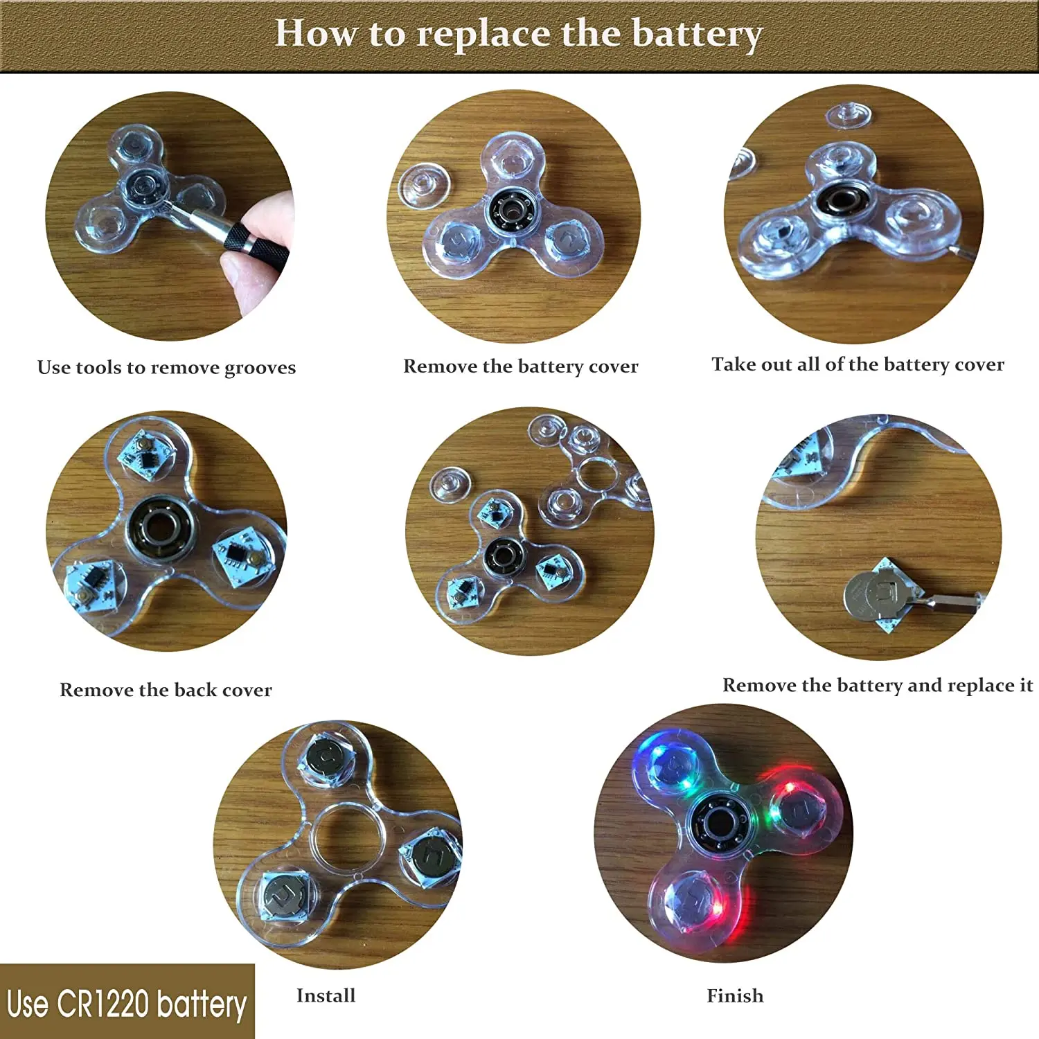 Fidget Spinner con luz LED, juguete luminoso para dedos, Spinner de mano, reducción de estrés y alivio de la ansiedad, recuerdos de fiesta para niños y adultos