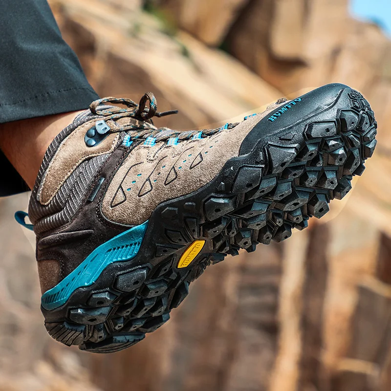 Humtto-zapatos antideslizantes para senderismo al aire libre, zapatillas transpirables para escalar, senderismo, caza, turismo, botas de montaña, zapatos tácticos