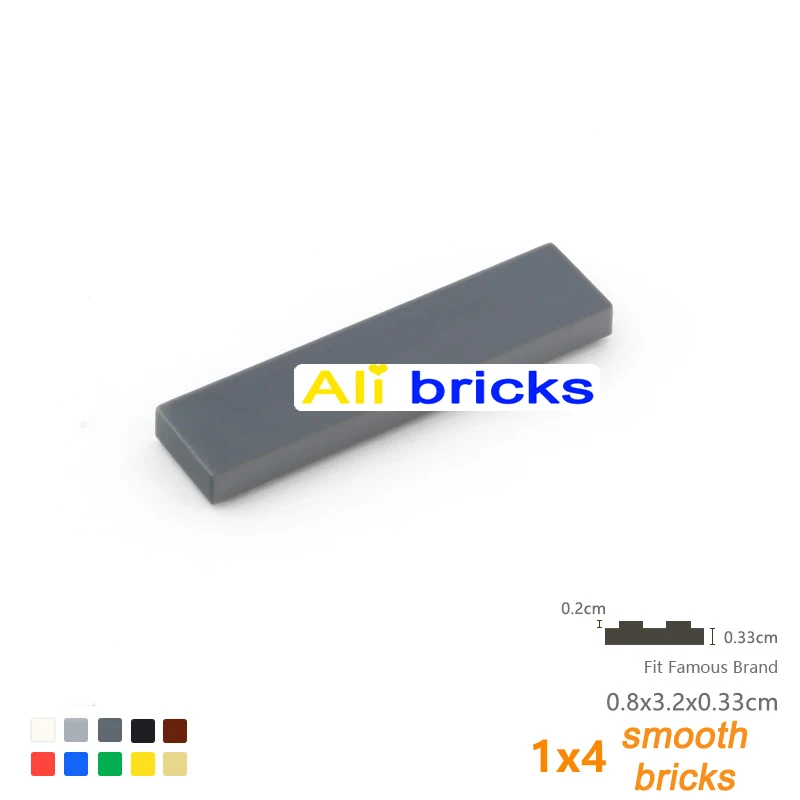 25 uds 1x4 tamaño creativo educativo MOC DIY 2431 bloques de construcción figura azulejo de cerámica ladrillos azulejos planos lisos juguetes para niños