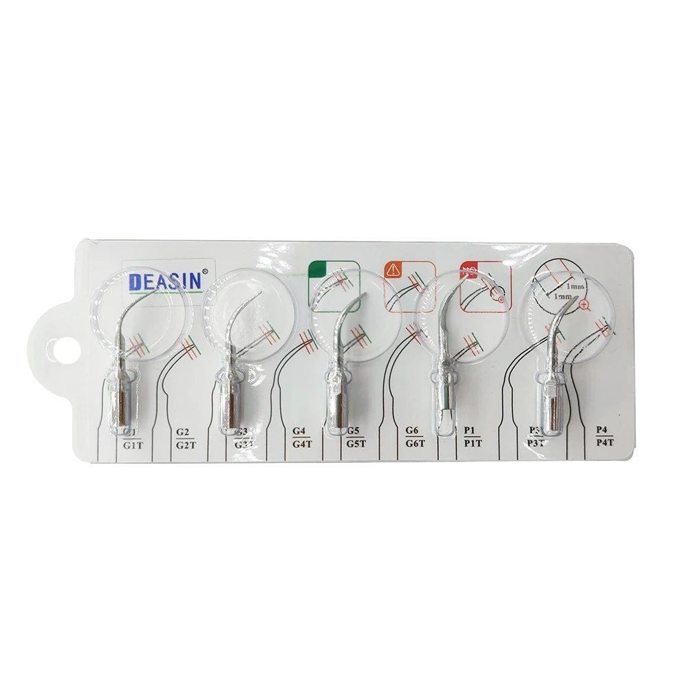 5 Puntas de Repuesto GD1/GD2/GD3/GD4/PD1/PD3 para Scaler Dental Ultrasónico Satelec DTE NS*