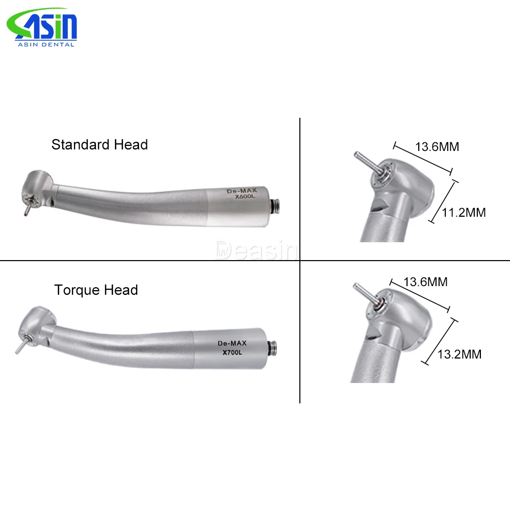 ASIN-pieza De mano óptica para cirugía Dental, dispositivo óptico LED De alta velocidad, con herramienta generadora, De-MAX X600L X700L