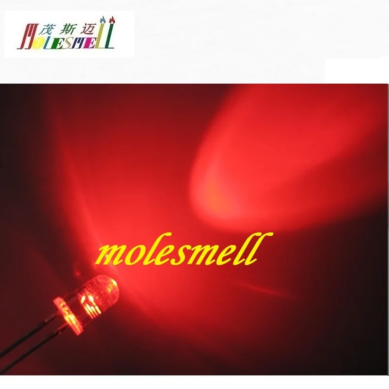 1000 piezas 5mm 20000mcd redondo superior rojo amarillo azul verde blanco naranja lente de Cear de agua diodos de lámpara de luz LED