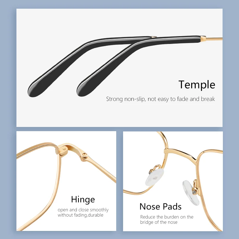ZENOTTIC gafas graduadas cuadradas para hombre, gafas progresivas a la moda para miopía, gafas fotocromáticas ópticas antirayos azules para mujer