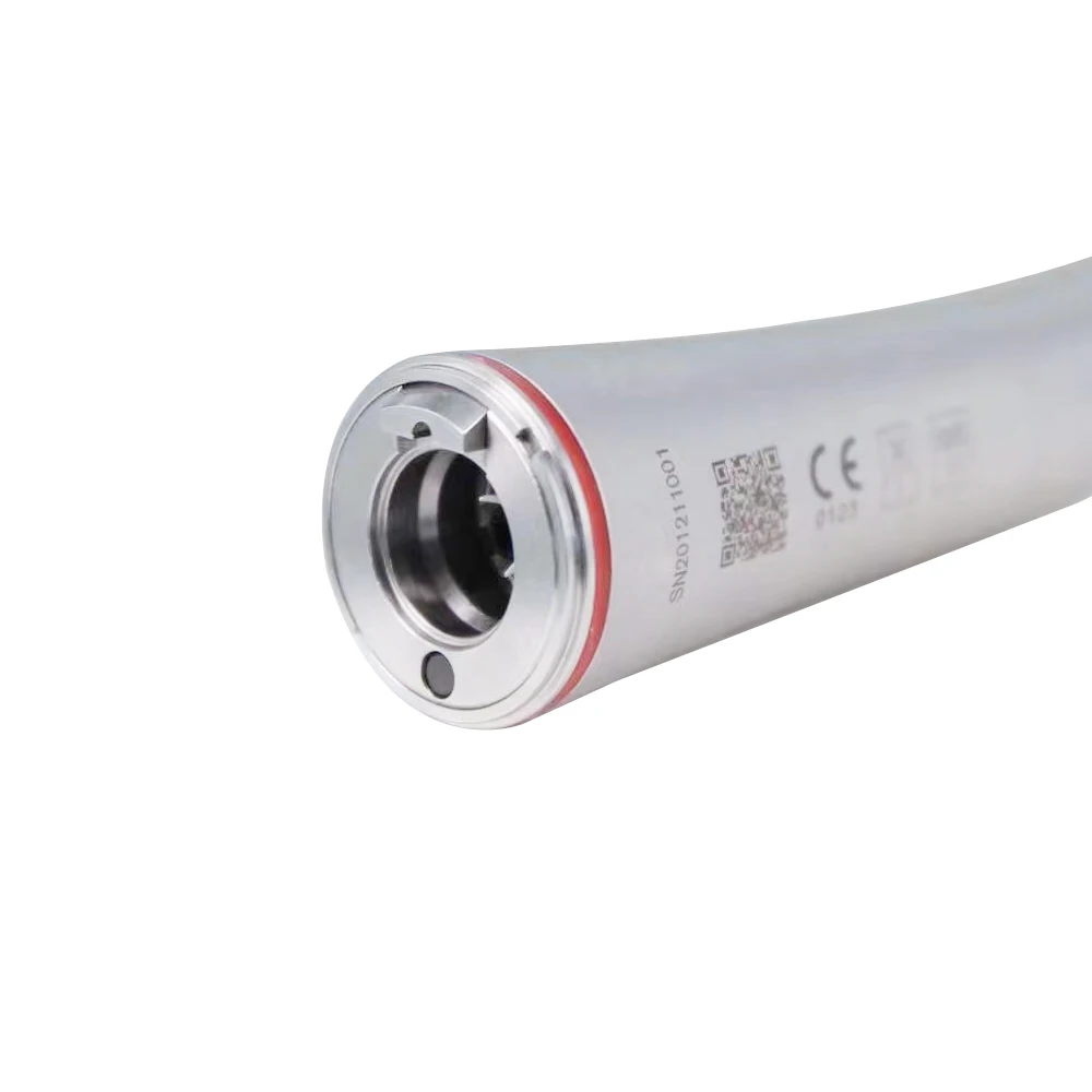 X95L MINI contraángulo Dental 1:5 pieza de mano de velocidad creciente contraángulo LED fibra óptica Quattro Spray anillos rojos