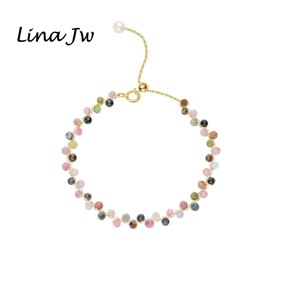 Pulsera de turmalina de piedra Natural de 3MM para mujer, joyería para fiesta, boda, regalo de lujo, brazalete ajustable hecho a mano con amatista
