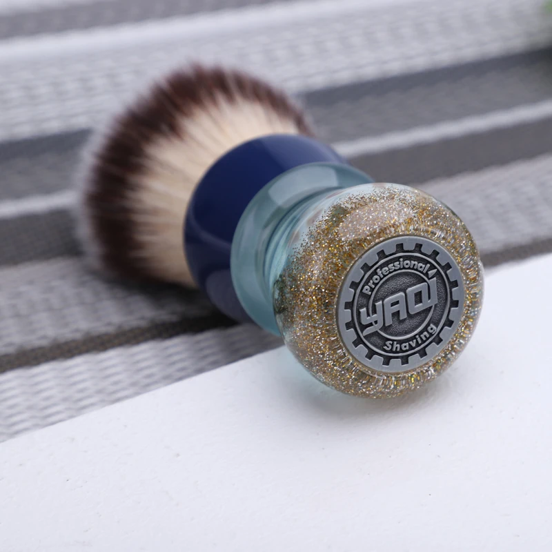 YAQI Atlantis-brocha de afeitar de pelo sintético para hombre, 24mm