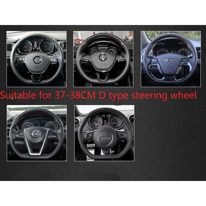 Protector para volante de coche tipo D de cuero PU para Nissan x-trail Qashqai Rogue Sport Rogue 2017 2018 2019 2020 2021 Altima Versa