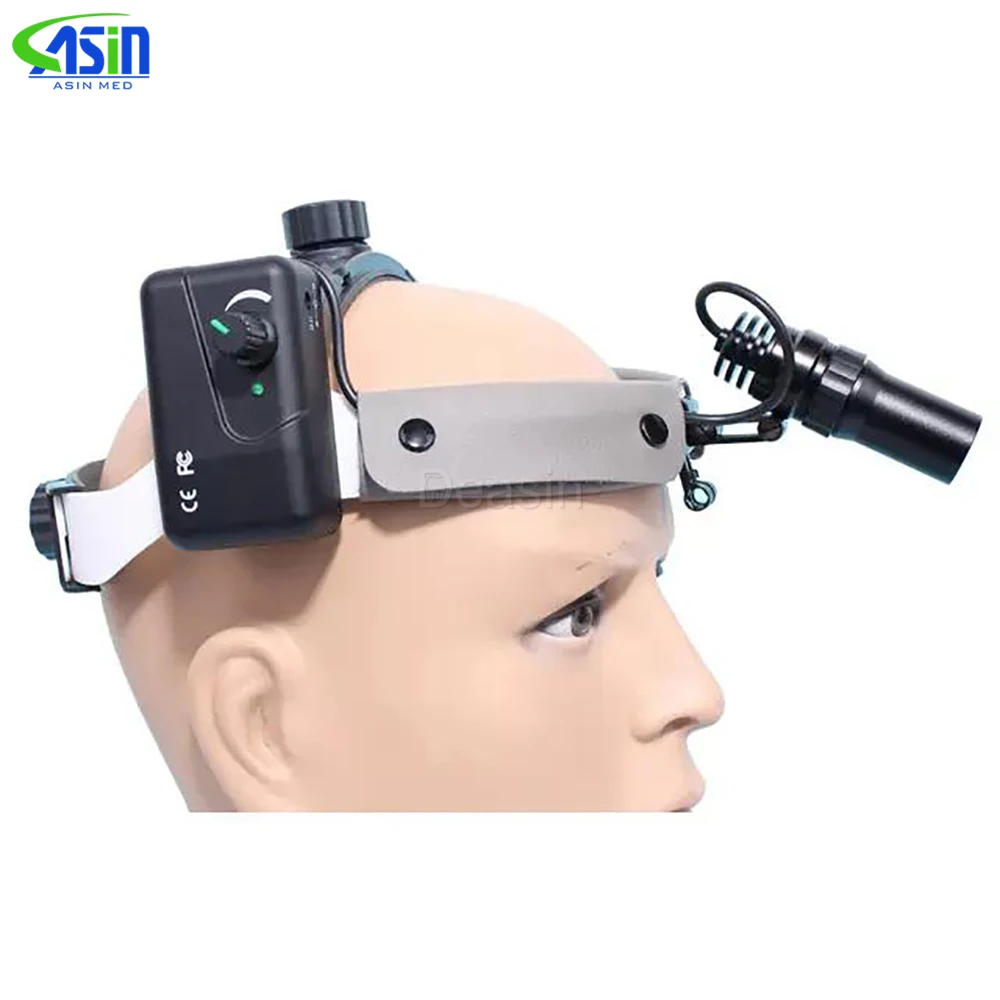 Lámpara de cabeza LED Dental de 5W, faro quirúrgico con brillo Ajustable, para laboratorio Dental