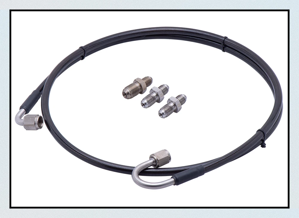 Kit completo de línea de embrague inoxidable, cilindro maestro a esclavo con accesorios An3 para 06-15 Honda Civic Si