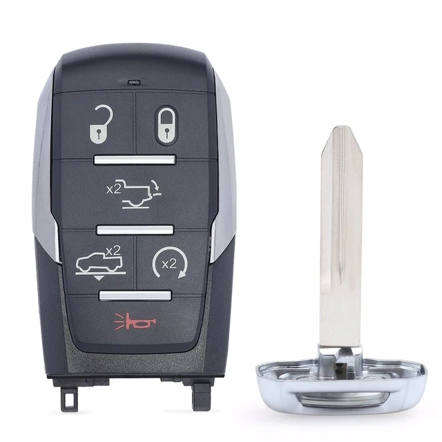 KEYECU OHT-4882056 Para Dodge RAM 1500 Pickup Limited 2019 2020 2021 2022 2023 2024 Llave Inteligente sin Llave con Chip 4A y Control Remoto 68442907