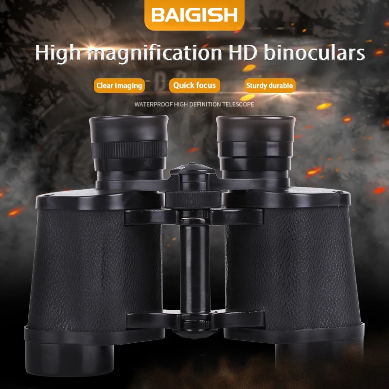 BAIGISH binoculares potentes profesionales 8X30 portabilidad HD telescopio militar para acampar al aire libre caza turismo