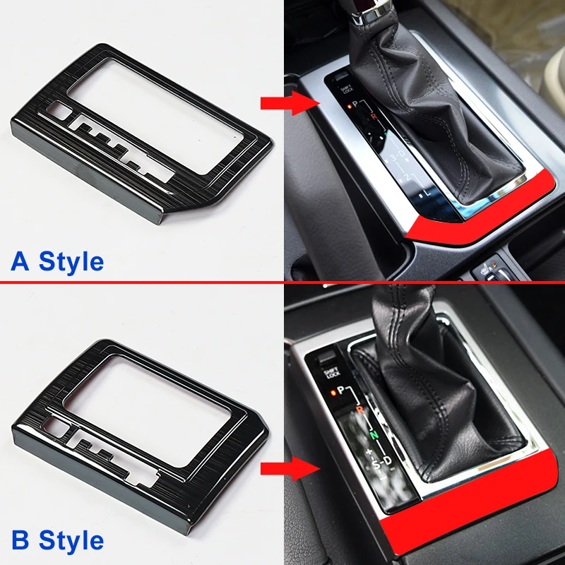 Cubierta de transmisión para Toyota Land Cruiser Prado 150 Lc150 Fj150, Panel de engranaje de Control, accesorios de decoración, modificación, 2017-2010 Mango de caja de cambios 2016 2015 2014 2013 2012 2011