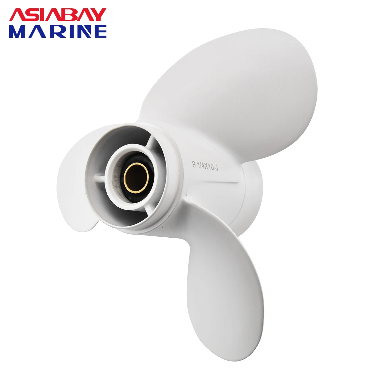 Hélice fueraborda para Yamaha 9.9hp 15hp 9 1/4*10 tornillo de aleación de aluminio para barco 3 hojas 8 estriados pieza de motor marino 63V-45952-10-EL