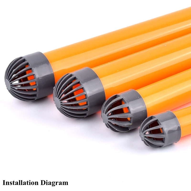 1 ~ 3 uds gris 20 ~ 110mm tapa transpirable de PVC conducto de aire tapa de ventilación acuario permeable tanque de peces filtro de pantalla conector de tubo