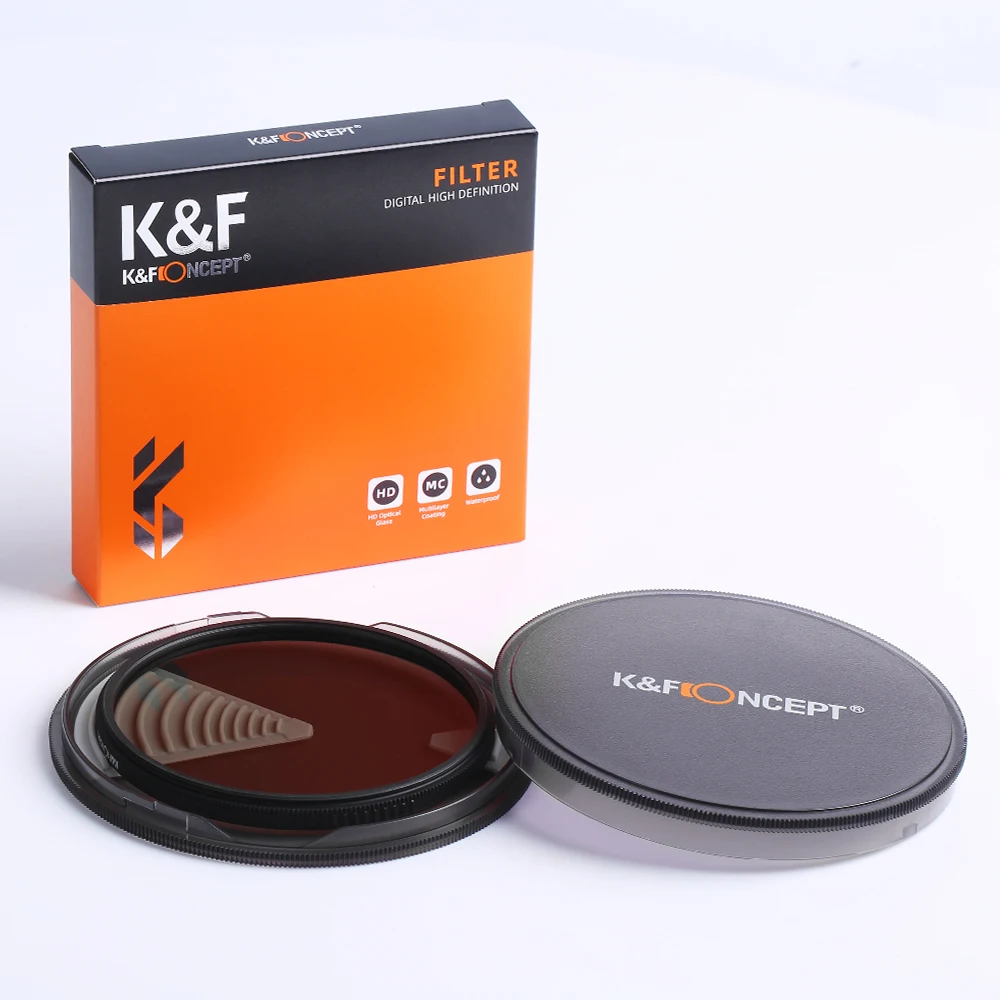 K&F CONCEPT CPL Filtro de lente polarizador circular Nano X HD Super delgado multi recubierto 49 mm 52 mm 58 mm 62 mm 67 mm 77 mm
