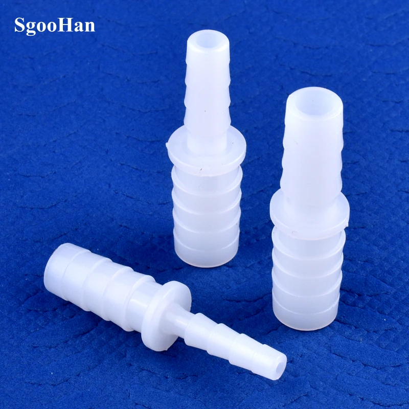 5 ~ 200 Uds 4 ~ 12mm a 2,4 ~ 9mm PE plástico Pagoda reductor conector directo tanque de acuario adaptador de bomba de aire tubería de riego junta de manguera