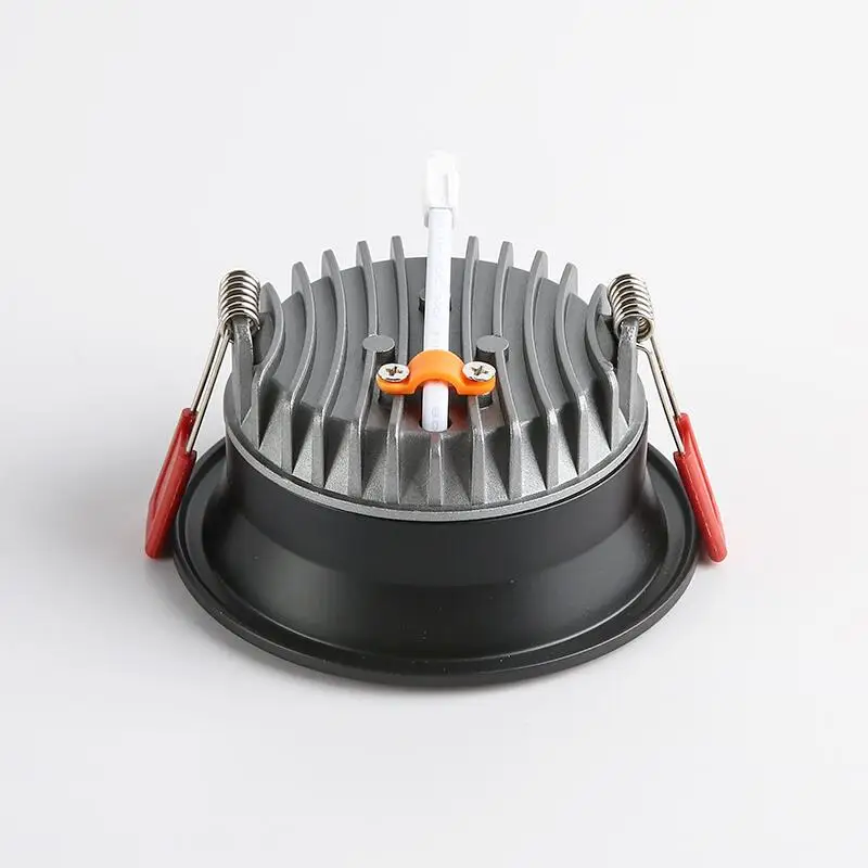 Luces LED empotradas antideslumbrantes regulables AC85~265V, luces LED de techo de 7W/9W/12W/15W, lámparas de fondo, iluminación interior