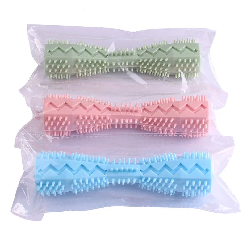 Cepillo de dientes para perros, juguete masticable duradero para perros, palo de goma suave para limpieza dental, masaje de encías, cepillo de dientes para mascotas, molar, suministros para mascotas.